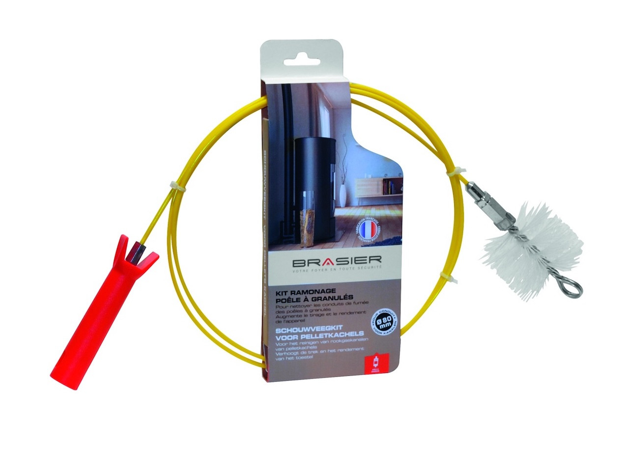 Rallonge de ramonage flexible Brasier - Longueur 3 m embout M8x175