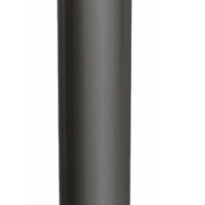 Rallonge télescopique pour tuyau Apollo - simple paroi en acier - Email 0.7mm - Noire - Ø80 et de 60 à 240mm de hauteur