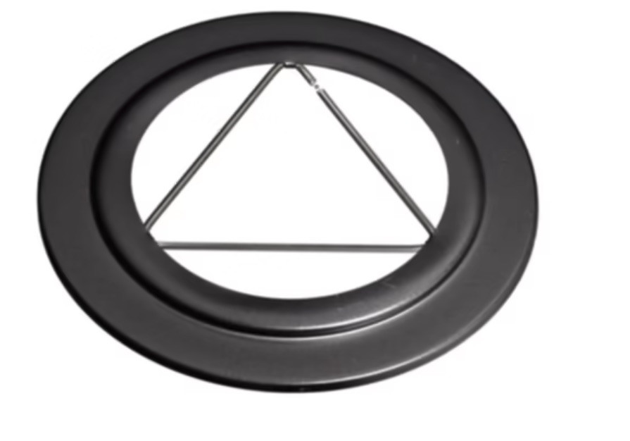 Rosace pour email - noire - Ø80mm - pour pellets