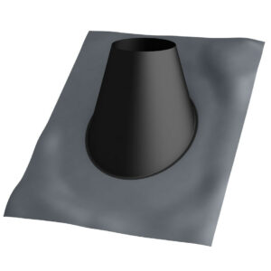Solin plomb XL - Apollo Pellets 2.0 - Ø80 mm - pente 25 à 45° - RAL 9017