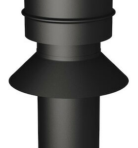 Terminal vertical - Apollo Pellets 2.0 - noir - Ø80/130 mm - longueur 1000 mm