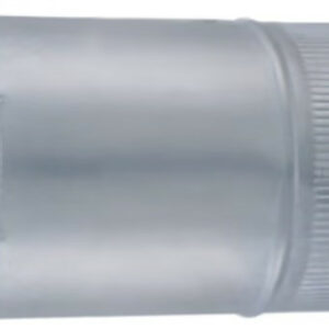 Virole en aluminium pour raccordement au mur - Longueur 15 cm - diamètre 83 mm