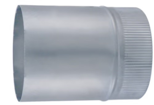 Virole en aluminium pour raccordement au mur - Longueur 15 cm - diamètre 83 mm
