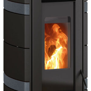Poêle à granulés Sia ConStone Anthracite, Acier Noir - 2,4-8,0 kW