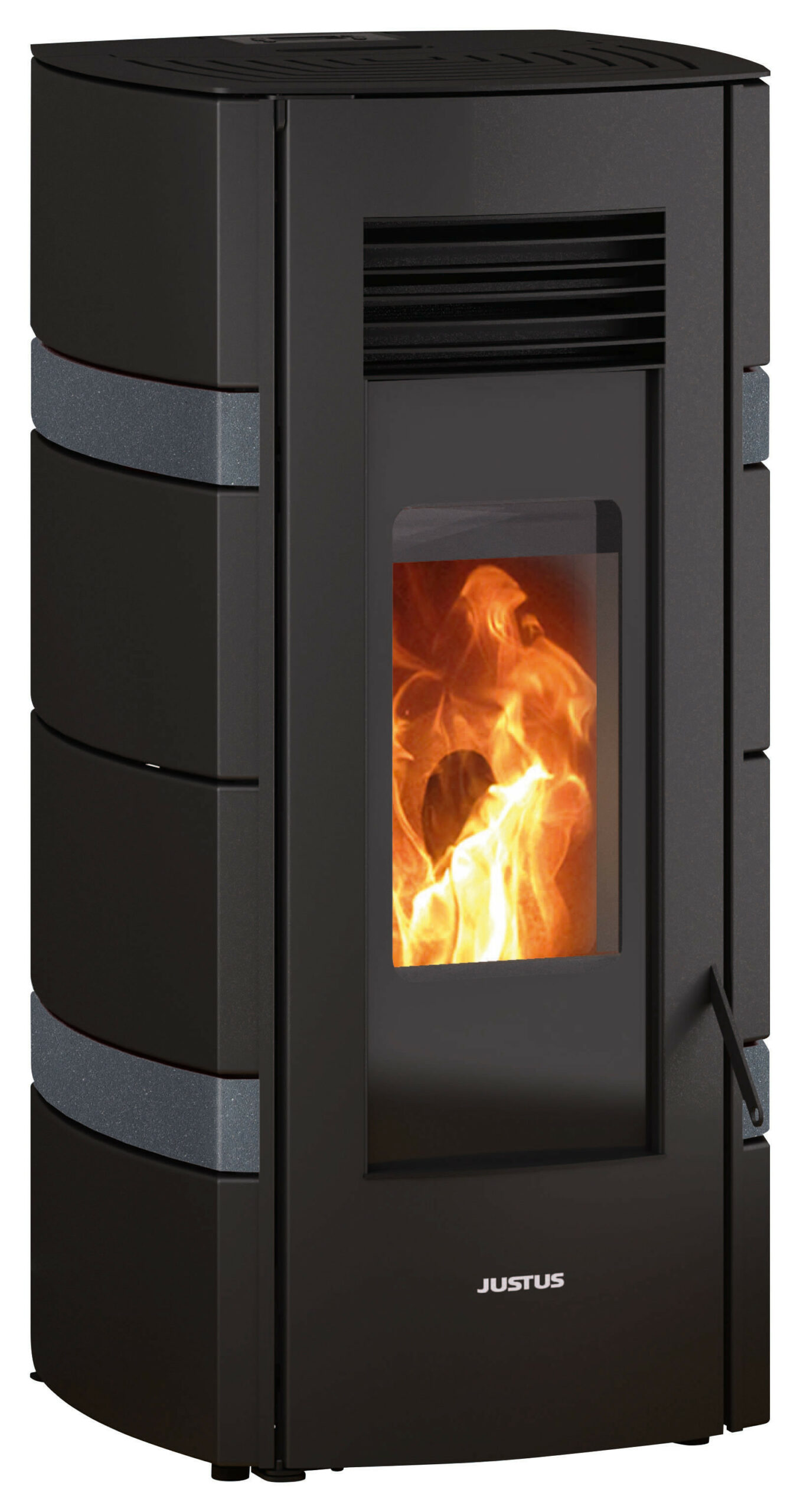 Poêle à granulés Sia ConStone Anthracite, Acier Noir - 2,4-8,0 kW