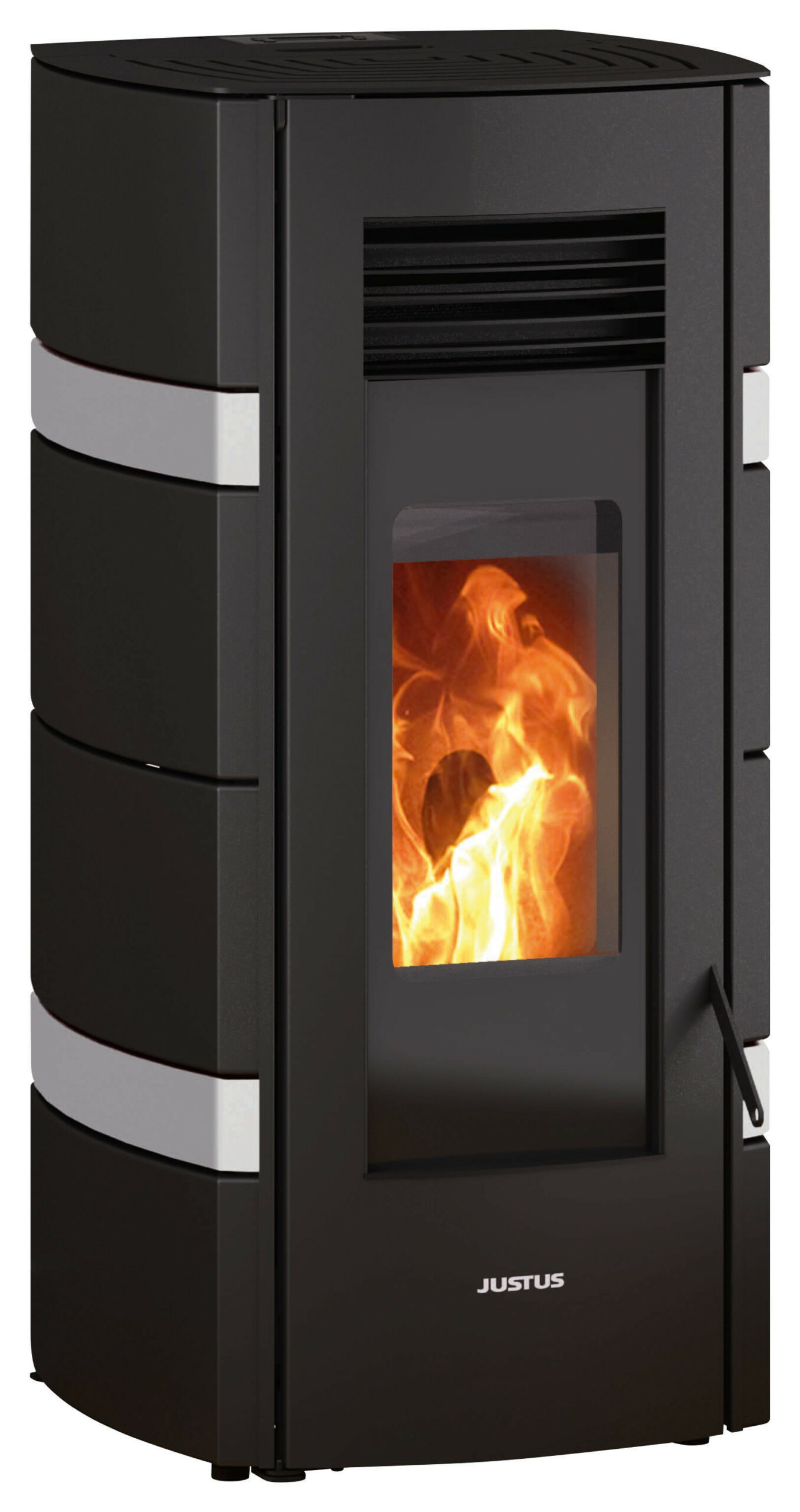 Poêle à granulés Sia ConStone Blanc, Acier Noir - 2,4-8,0 kW