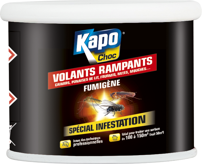 Insecticide fumigène tous insectes KAPO, 150m3