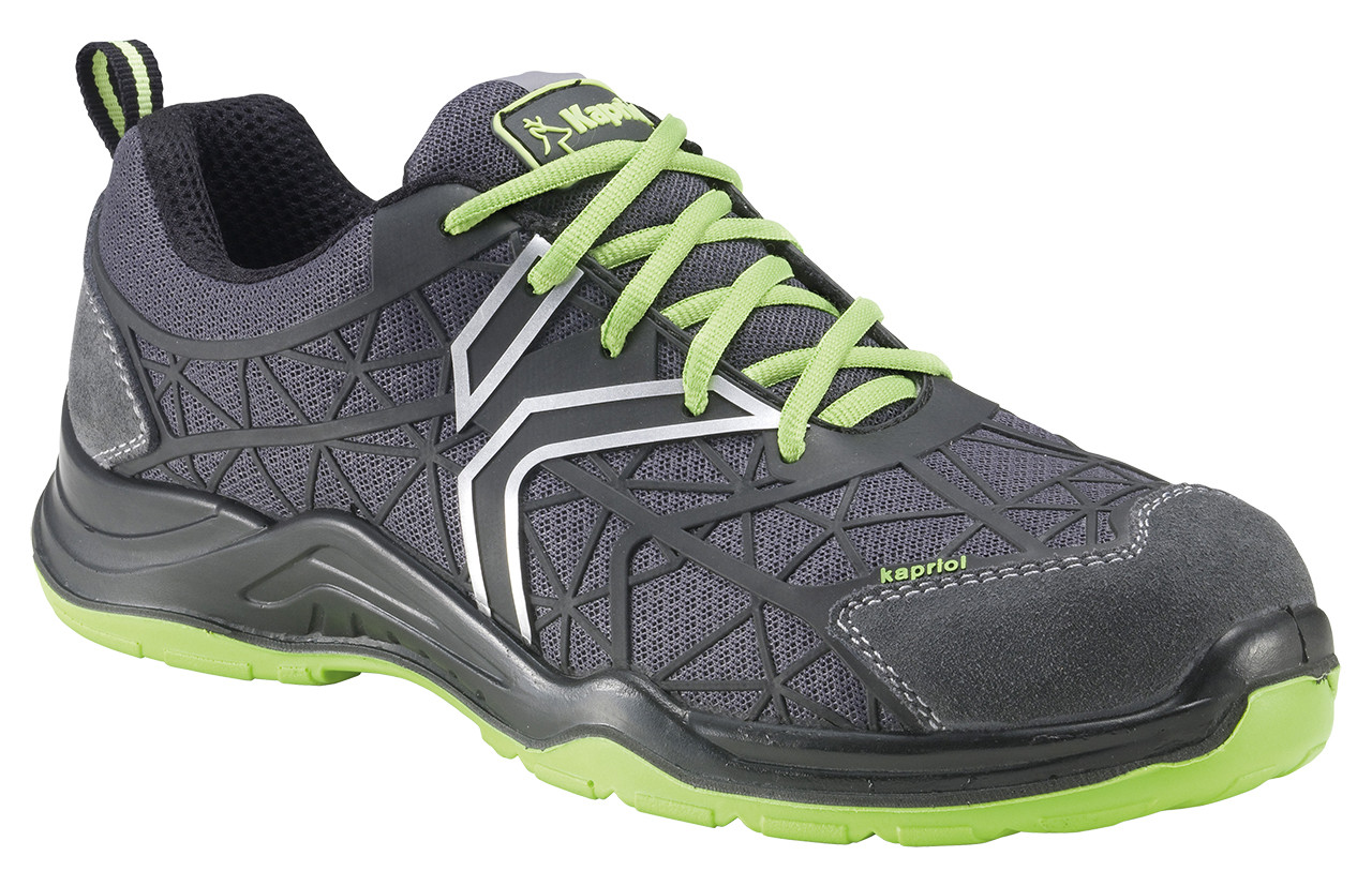 Chaussures de sécurité basses KAPRIOL Spider, coloris noir/vert T46