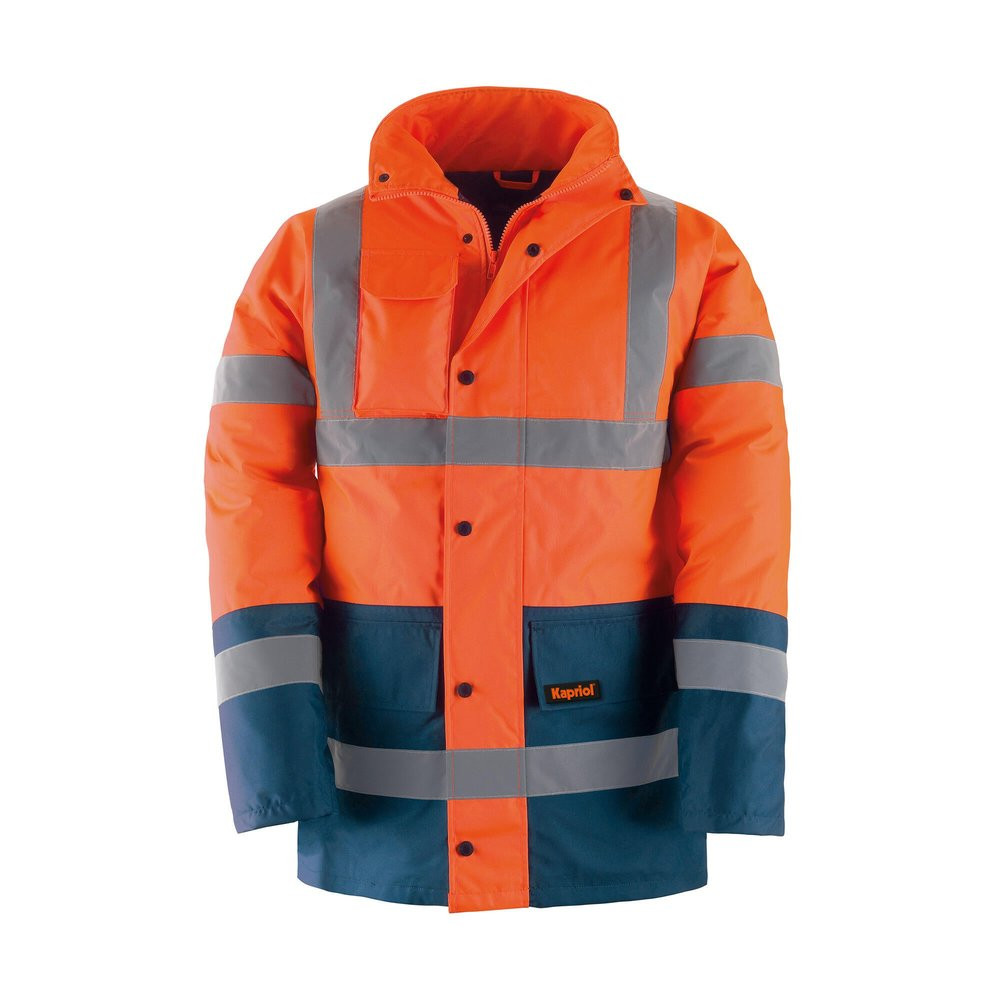 Parka haute visibilité orange taille L KAPRIOL