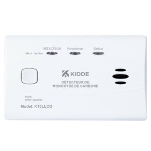 Détecteur monoxyde de carbone k10llco 10 ans kidde