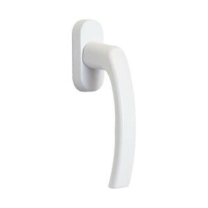 Poignée de fenêtre Eva, aluminium brillant blanc