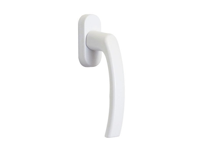 Poignée de fenêtre Eva, aluminium brillant blanc