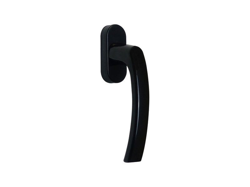 Poignée de fenêtre Eva, aluminium brillant noir