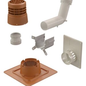 Kit 2 en 1 CHEMILUX B22p-B23p concentrique D80 ocre plafond et mural UBBINK 184449