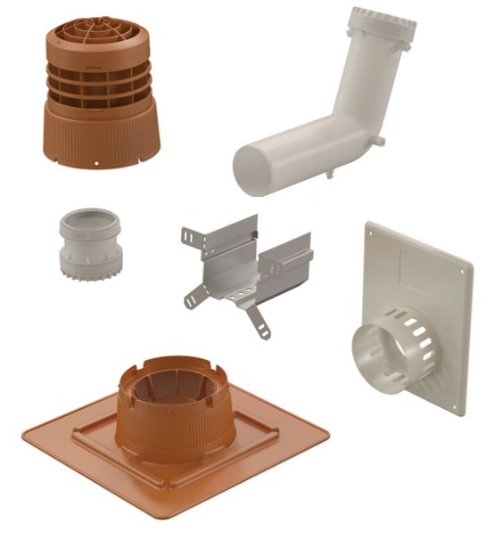 Kit 2 en 1 CHEMILUX B22p-B23p concentrique D80 ocre plafond et mural UBBINK 184449
