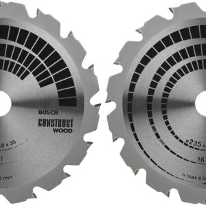Kit 2 lames scie circulaire pour bois 235 x 30 / 25,8 mm BOSCH 2608644656