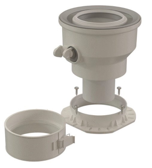 Kit adaptateur Rolux condensation D60/100 - 80/125 mm UBBINK 227407