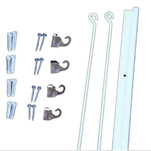 Kit cimaise laqué blanc en 2 m CIVIC INDUSTRIE 23145342