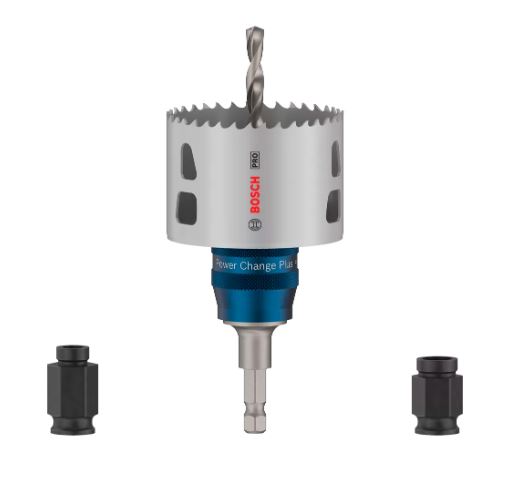 Kit d'adaptateur POWER CHANGE et scie trépan PROGRESSOR 68 mm 5 pièces BOSCH 2608594399
