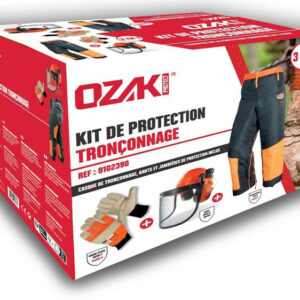 Kit de protection tronçonnage casque + gants + visière