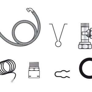 Kit de raccordement hydraulique pour réchauffeur gamme 2000 ECO RADIO SYSTEM FRISQUET F3AA40447