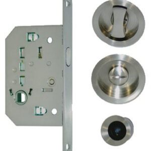 Kit pour porte coulissante inox condamnation - NI 015