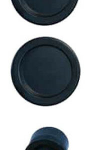 Kit pour porte coulissante noir bec de cane rosace ronde EUROWALE NO013