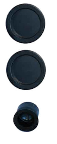 Kit pour porte coulissante noir bec de cane rosace ronde EUROWALE NO013