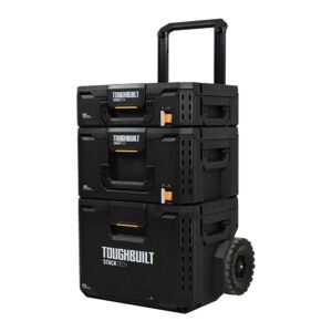 Kit roulant 3 boites à outils STACKTECH TOUGHBUILT TB-B1S3-B-70R