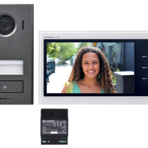 Kit vidéo couleur antivandales saillie 2 fils intégral JVS1V AIPHONE 130440