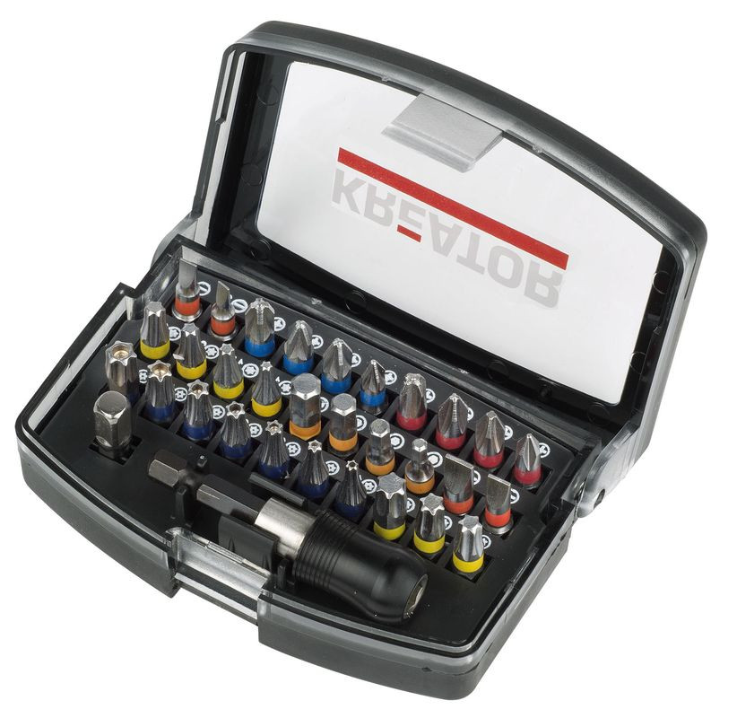 Coffret 32 pièces - 30 embouts avec bague + porte embouts