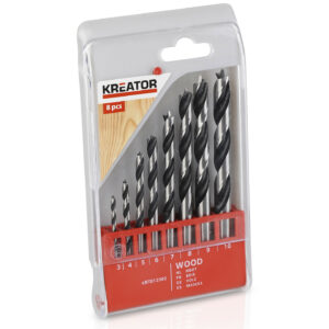 Coffret de 8 mèches à bois