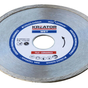 Disque diamant carrelage, faïence - Alésage 22,2 mm 1 disque 125 mm 2,0 mm