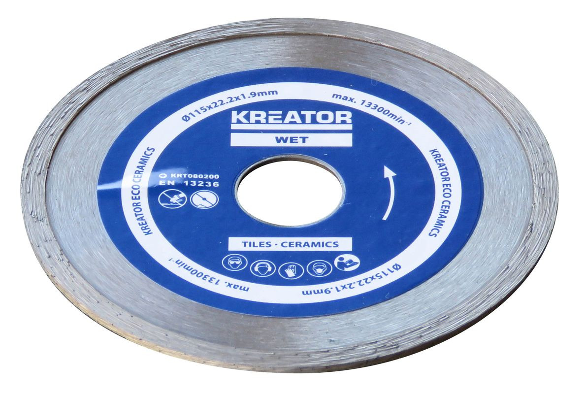Disque diamant carrelage, faïence - Alésage 22,2 mm 3 disques 115 mm 1,9 mm