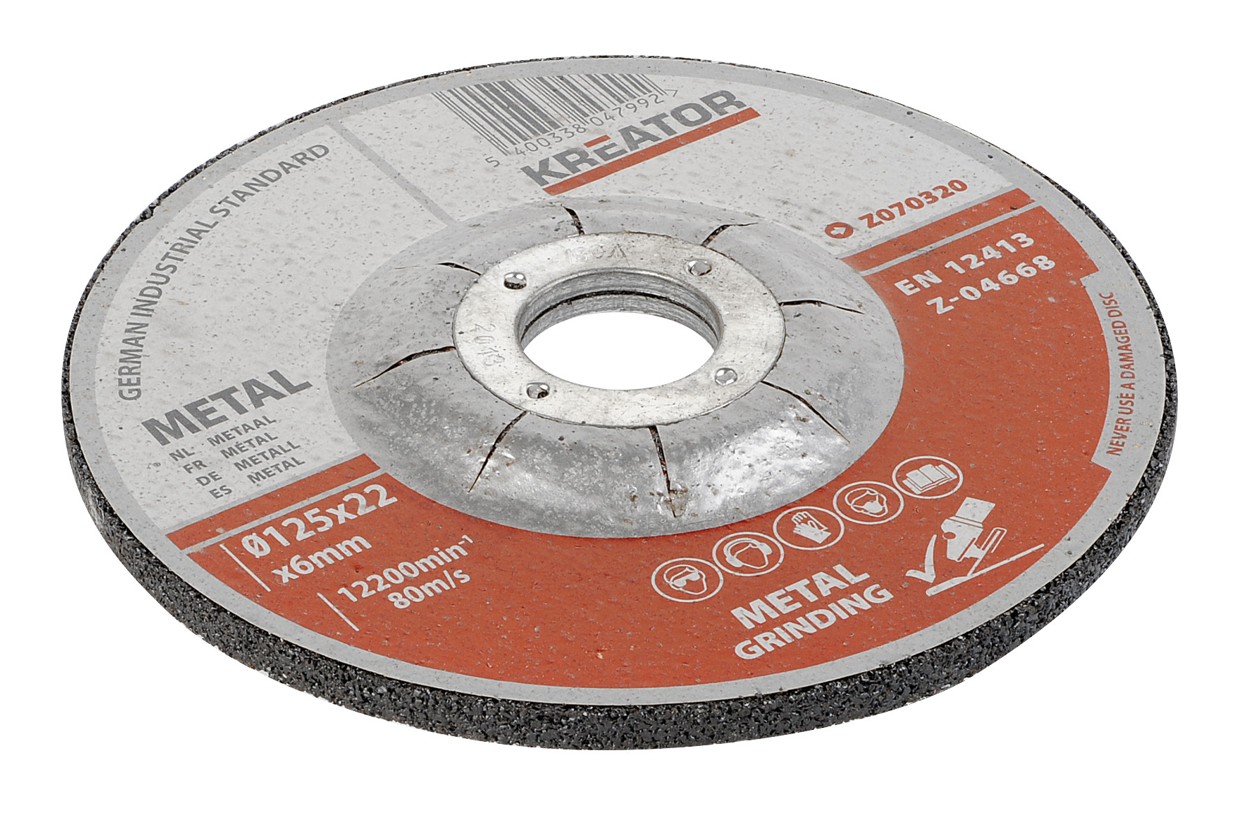Disques à ébarber - métaux - Ø 115 x 6 mm - 3 pièces