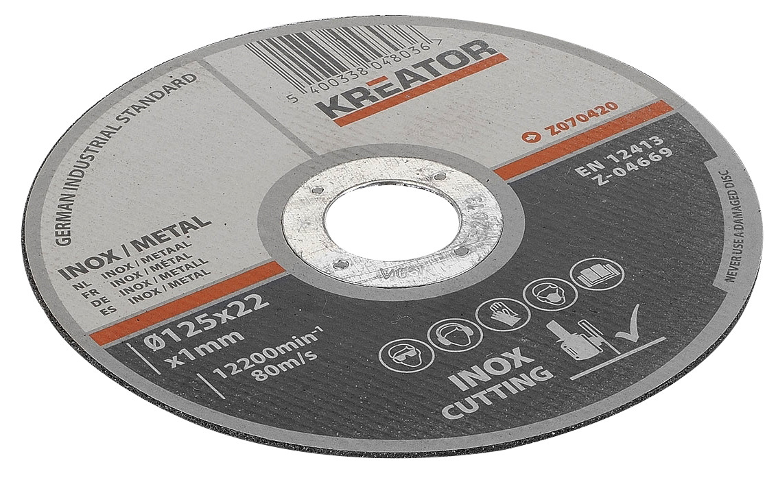 Disques à tronçonner - inox - Ø 115 x 1 mm - 6 pièces