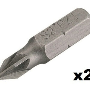 Embout de vissage Pozidriv n°3 (25mm) - 2 pièces