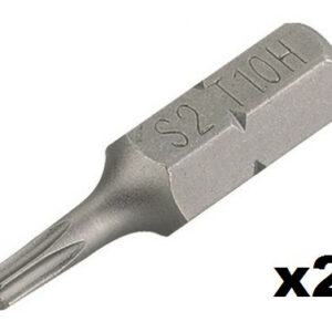 Embout de vissage Torx Tamper T25 (25mm) - 2 pièces