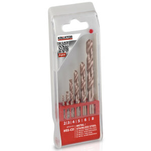 Forets métaux HSS Cobalt  Ø 2/3/4/5/6/8 mm - 6 pièces