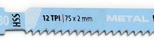 Lame de scie sauteuse HSS pour métaux en T - 2 pièces