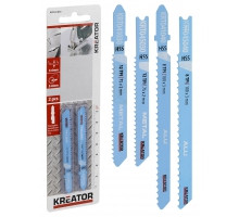 Lames de scie sauteuse hss pour metaux 2 lames 100 mm 8 tpi (3 mm) 'U' Aluminium