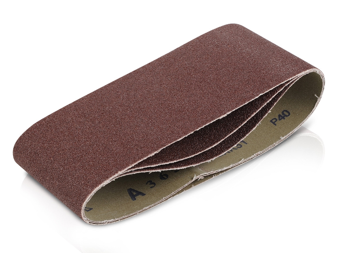 Lot de 3 bandes de ponçage - grain 40 - 100 x 560 mm