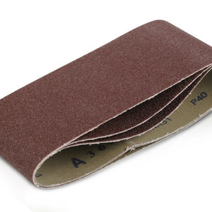 Lot de 3 bandes de ponçage - grain 80 - 100 x 560 mm