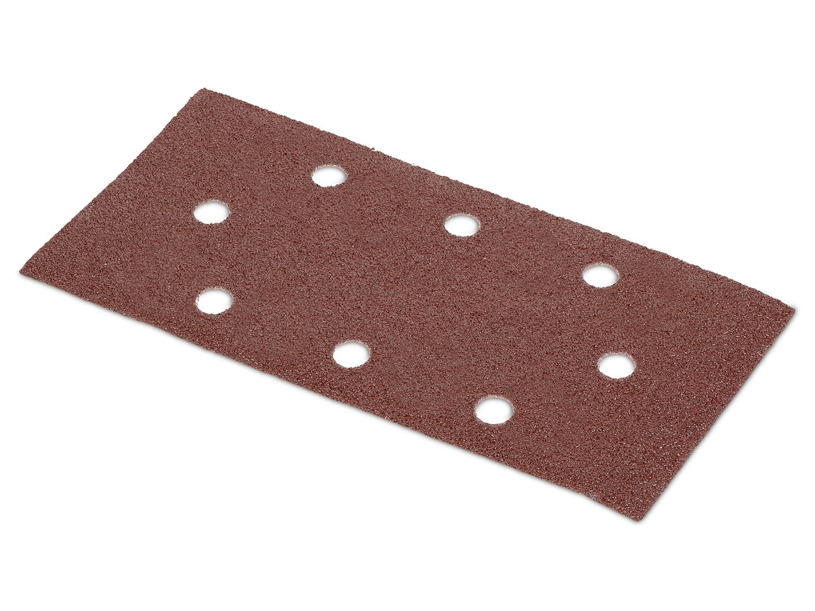 Lot de 5 patins auto-agrippants perforés (oval) - grain 120 - 93 x 187 mm