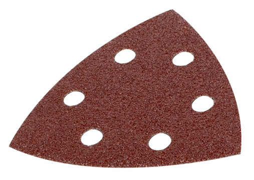 Lot de 5 patins triangulaires auto-agrippants - grain 60 - 90x90x90 mm
