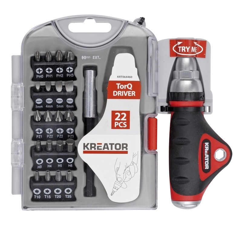 Porte-embouts en coffret avec 20 embouts de vissage (25mm)