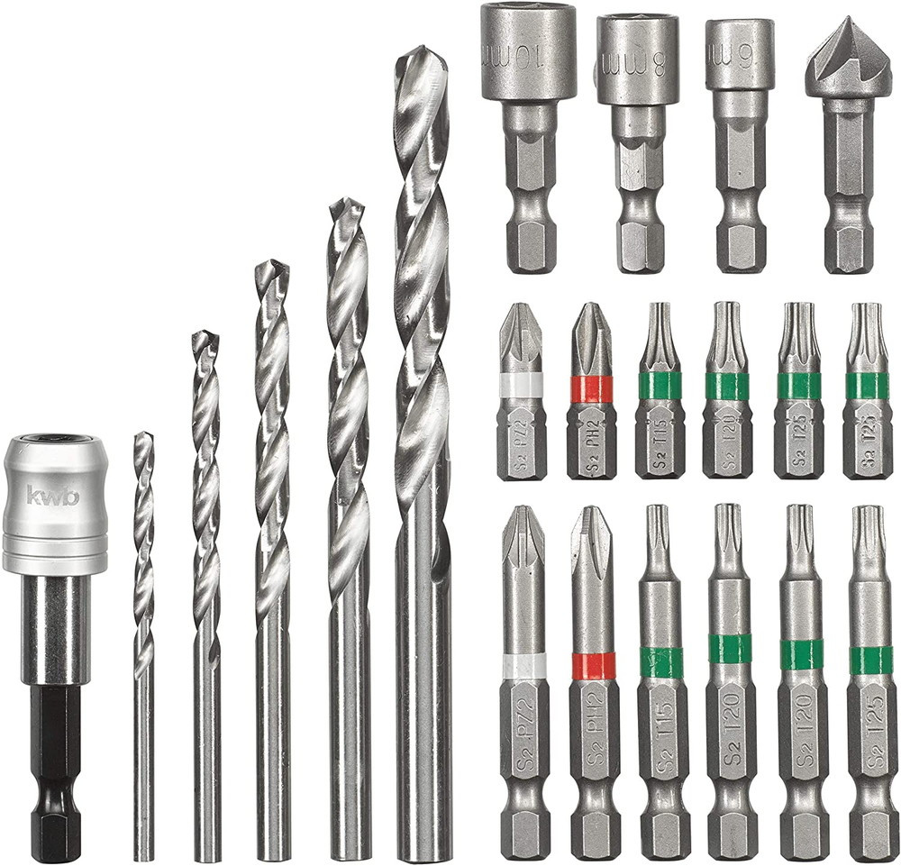 Accessoires pour Perceuse Visseuse sans fil Bit-Bohrerbox 22tlg. S-Box