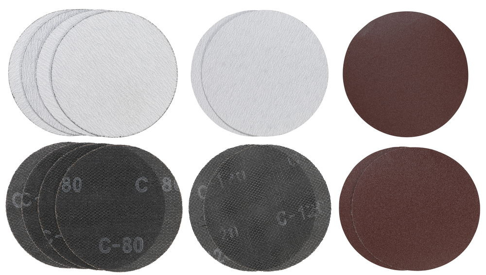 Jeu de 15 abrasifs pour ponceuse girafe 180mm (Grain 80 et 120)