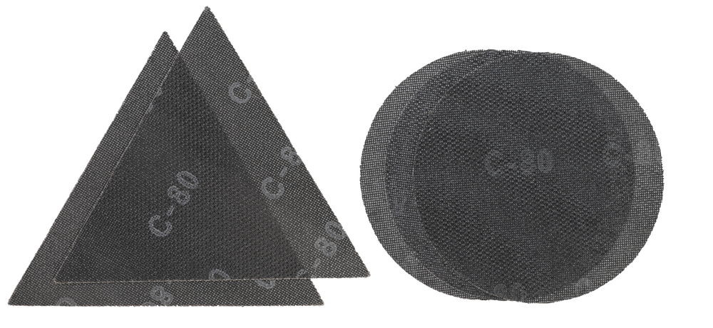 Jeu de 5 abrasifs pour ponceuse girafe 225 mm (Grain80)
