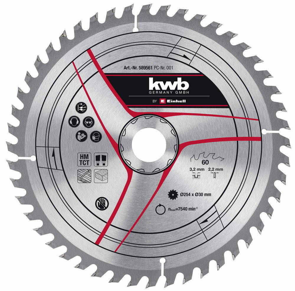 Lame de scie 250x30x3,2mm 48 dents